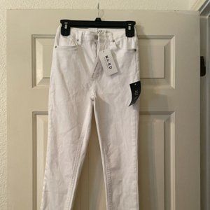 NA-KD High Waist Skinny EU 36 White Jeans NWTs  Straight Leg NICE!